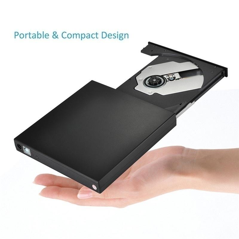 DVD-ROM внешний оптический привод USB 2,0 CD/DVD-ROM CD-RW плеер записывающее устройство тонкий читатель портативный рекордер для портативного компьютера с ОС Windows