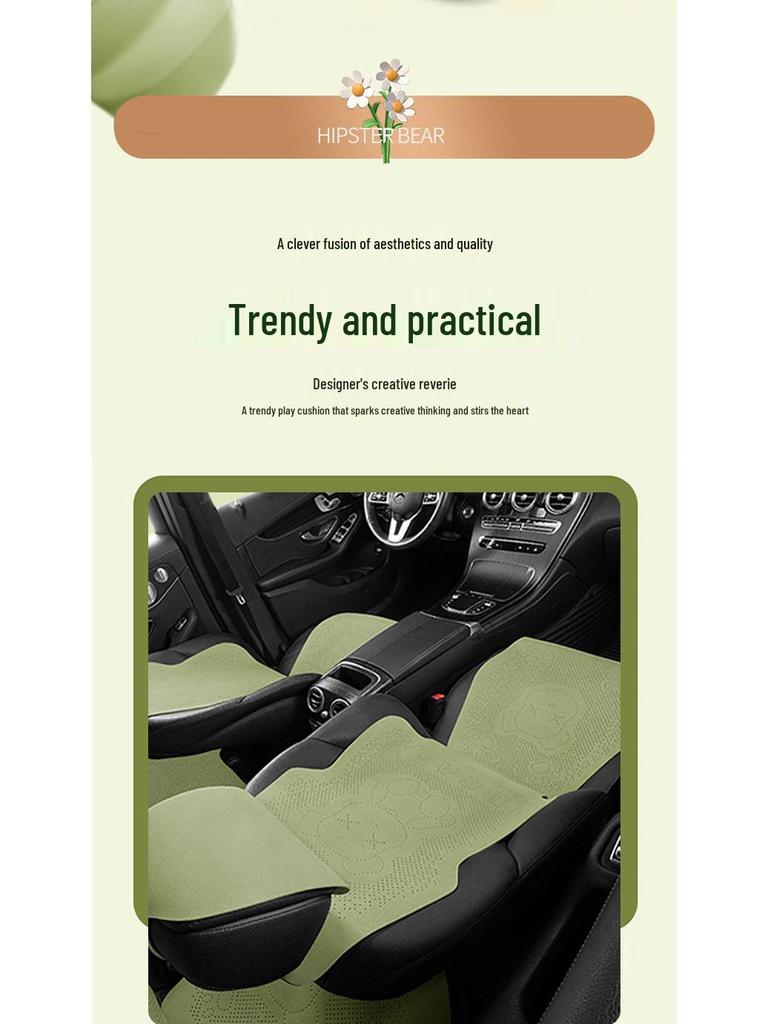 Умные чехлы на сиденья Geely Boyue Longteng Edition Smart COOL Bear из замши