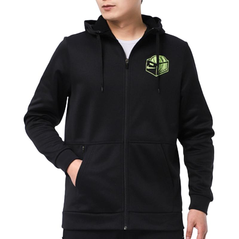 Nike Therma FZ Story Pack Мужская куртка с капюшоном с принтом, черные CZ2422-010