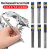 6 Boxes 0.3/0.5/0.7/0.9/1.3/2.0/3.0mm Mechanical Pencil Lead  Writing Accessories