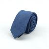 Adjustable Jean Fabric Tie Narrow Retro Cravat Simple Denim Men Necktie  Suit Accessories