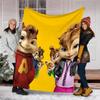 Alvin Chipmunks Theme Printed Blanket Perfect For Couch Bed Travel Outdoor Use Machine Washable Cozy Durable