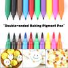 1Pcs Double Sided Food Grade Gourmet Writers Food Coloring Marker Pen Children'S Diy Toys