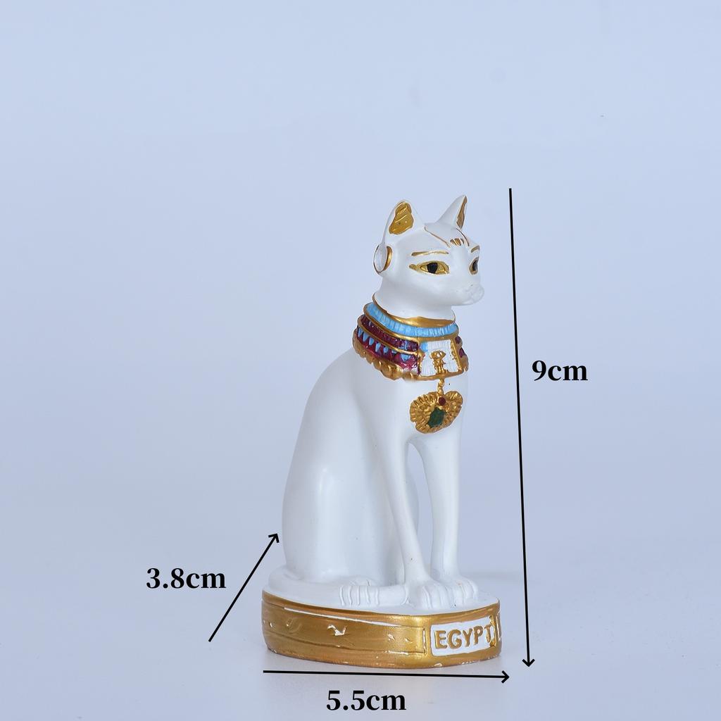 1 шт. Мини-статуэтка кошки, украшение, египетская статуя кошки, украшение, ретро-статуя богини-кошки, украшение для домашнего сада, животное