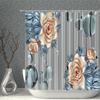 3D-печать Реалистичные Цветок Птица Рыба Павлины Бабочка Домашний Декор Водонепроницаемая Шторка для Душа Подвесные Занавески для Фона