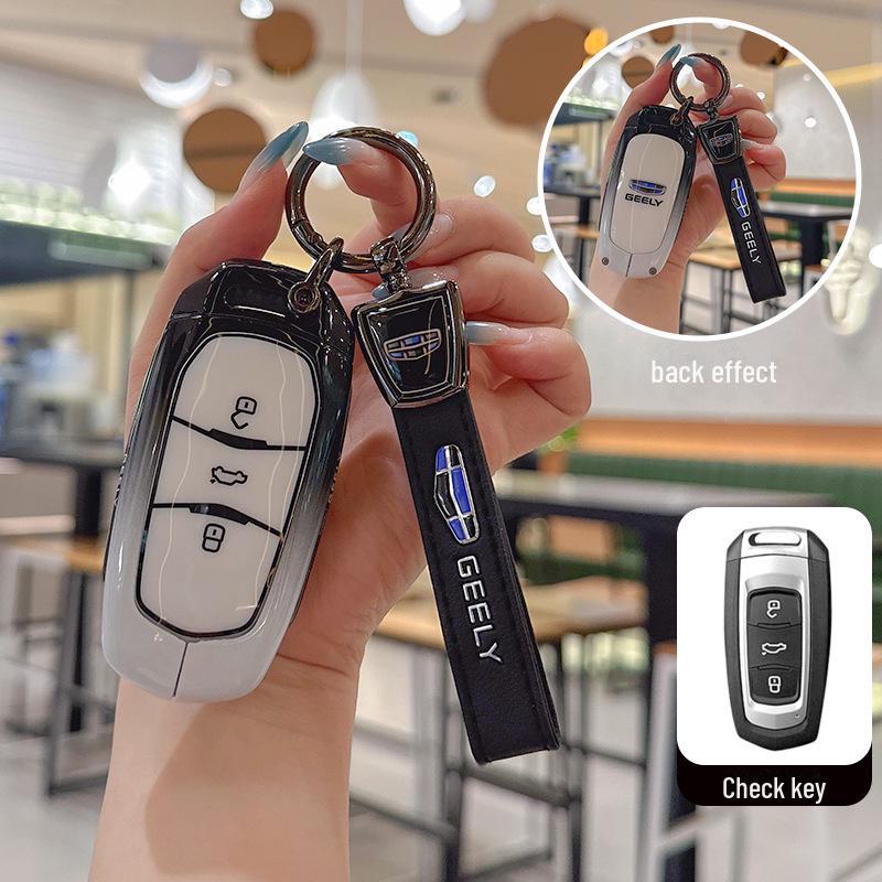 Чехол для ключа Geely Emgrand для моделей GS, Boyue, X6, Binyue, Vision, Borui, Jiaji, Geometry