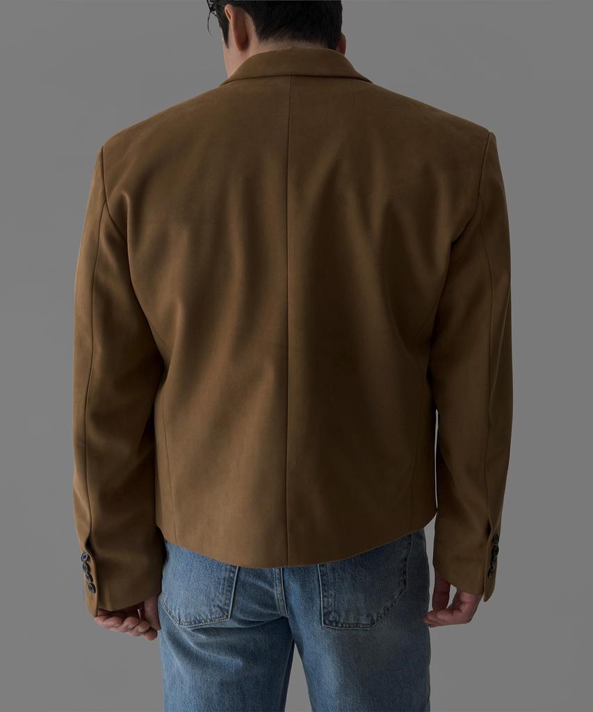 BOWLOW PRODUCT Suede Crop Blazer [Camel]