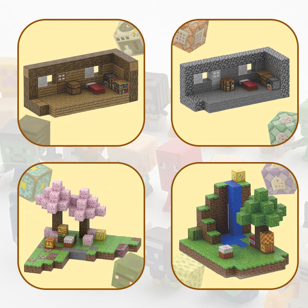 Magnetic Block Set 3D Puzzle Building Blocks DIY Magnetic Building Blocks Board Game Balance Game Magnetic Block Playset Magnetic Puzzle Boys Girls