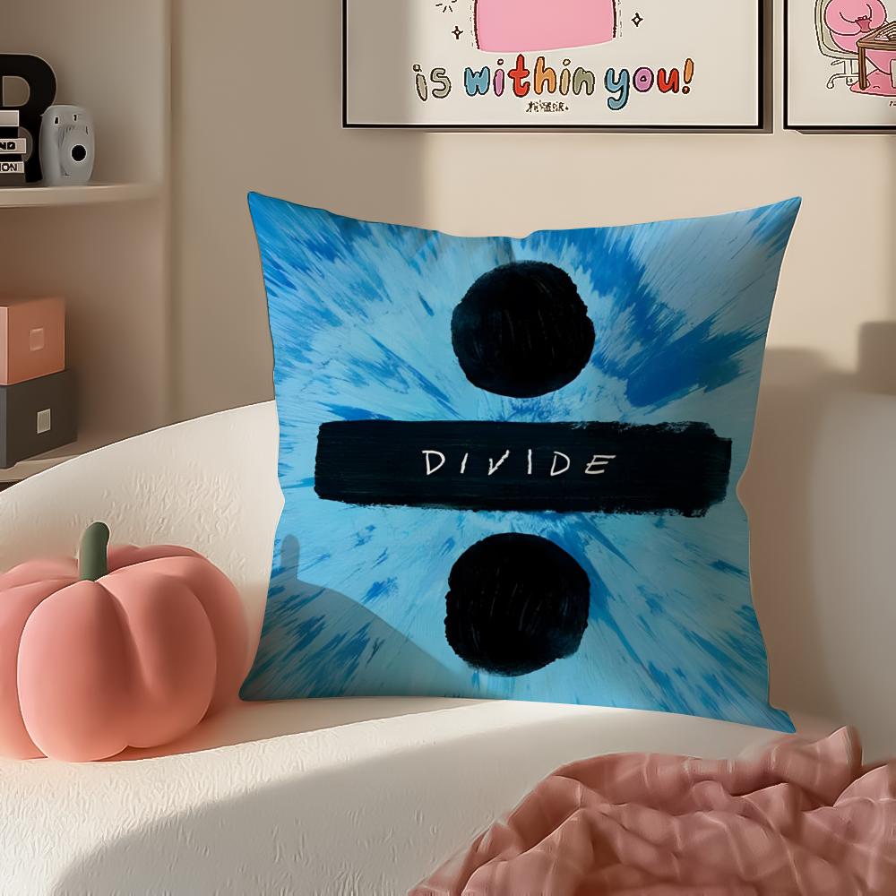 Melodic Pop British Singer EEd Sheeran Cushion Cover Pillowcase Short Plush Invisible zipper Room Sofa Cushion Cover