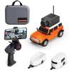 1:64 Mini RC Car, 2.4G FPV Remote Control Toy Car with 720P HD Camera, Gyro, LED Light, APP Controlled Vehicle for Kids