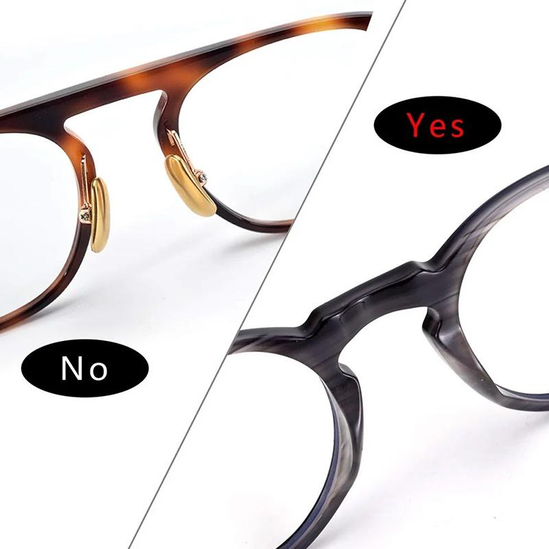 5 пар очков противоскользящие носовые упоры мягкие силиконовые клейкие носовые упоры для очков с пластиковой оправой солнцезащитные очки(Черно-белый)