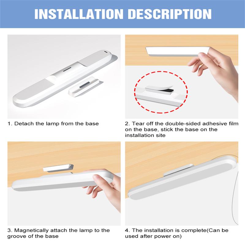 Светодиодная настольная лампа, 3 цвета, регулируемый угол, защитная лампа для глаз, пульт дистанционного управления, лампа для чтения, настольная лампа