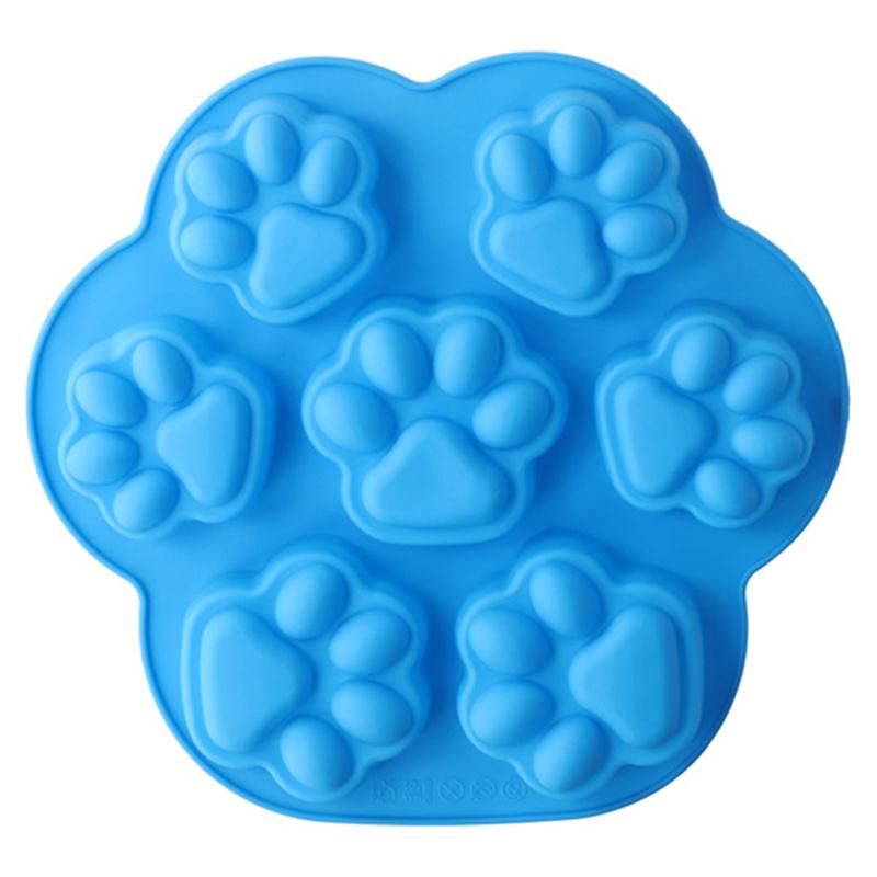 Silicone Mold Lovely Paw Ice Cube Soap Fondant Decoration Silikon Shape Mold