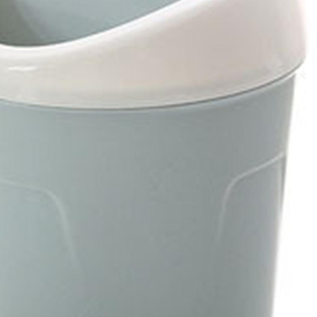 Настольное мусорное ведро пластиковое многофункциональное маленькое настольное мусорное ведро с откидной крышкой для дома офиса синее