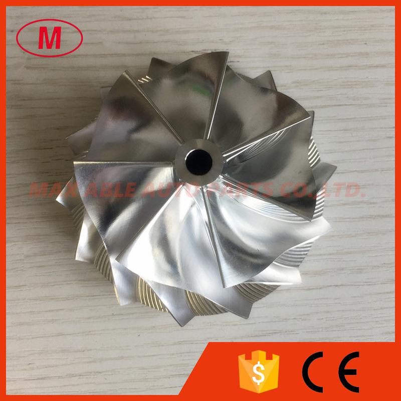 HX40 66.30/84.00mm 7+7 blades high performance Turbocharger milling/aluminum 2618/billet compressor wheel