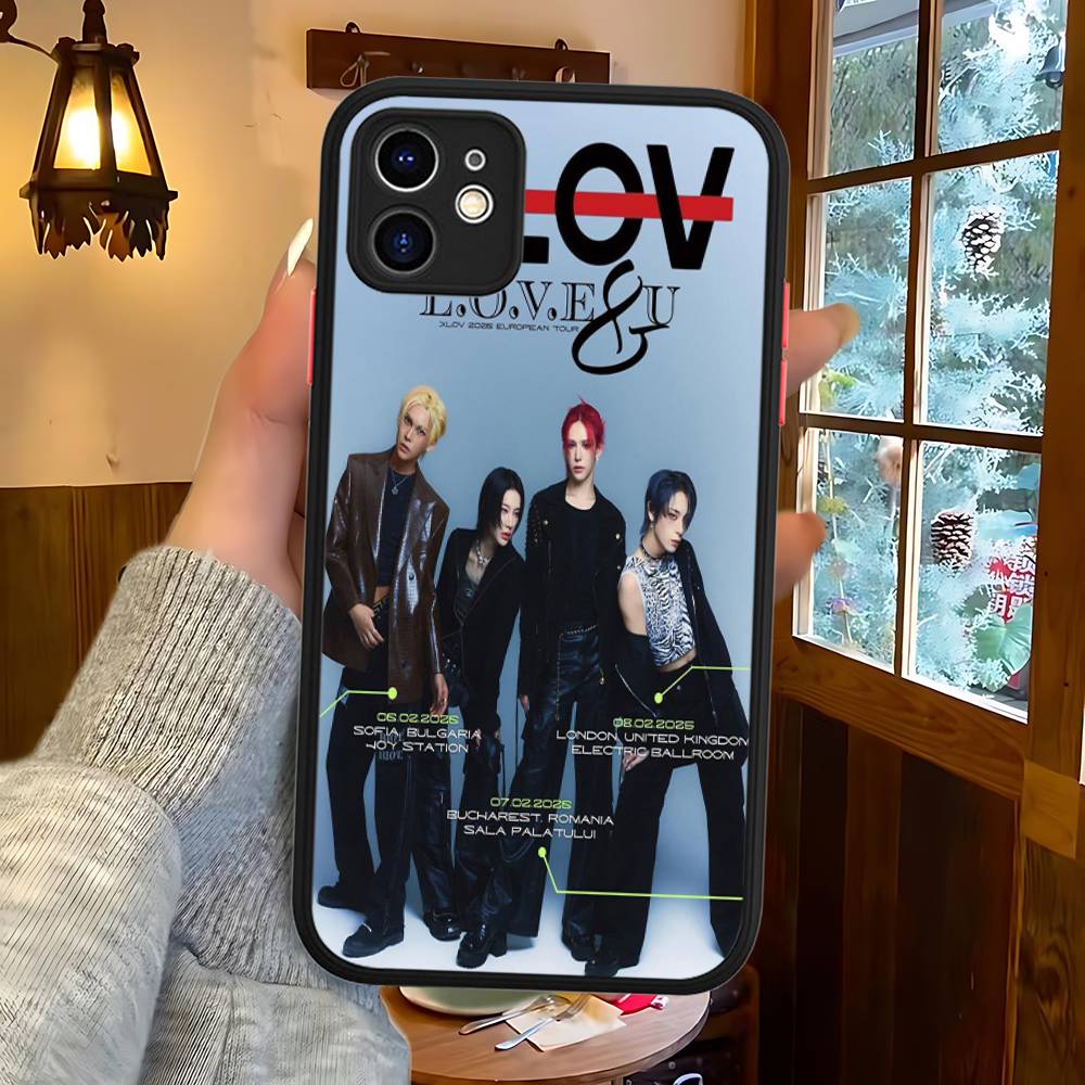 Popular Logo X-XLOV Matte Protective Case For IPhone 16 15 14 13 12 11 Pro Max X XS MAX Protection Case