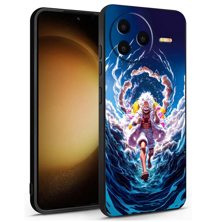 Чехол для Xiaomi Redmi 13C 9 K40 K80 Pro A3 A1 A2 Plus 14C 10 12C A5 A4 Черный Мягкий Чехол для Телефона One Piece Крутой Луффи