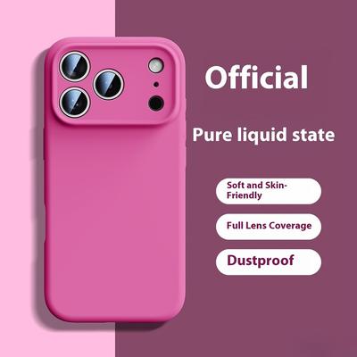Жидкий силиконовый чехол для телефона For For Iphone 17 16 1 14 13 Pro Max 17Pro 16 Ударопрочный защитный чехол For For Iphone 17Pro Max