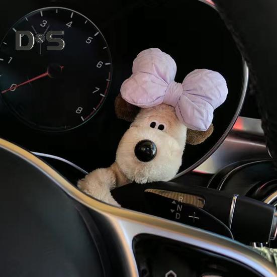 Милая плюшевая кукла в форме собаки, украшение для автомобиля, многофункциональный указатель поворота автомобиля, фигурка стеклоочистителя, украшение, подарок для водителей