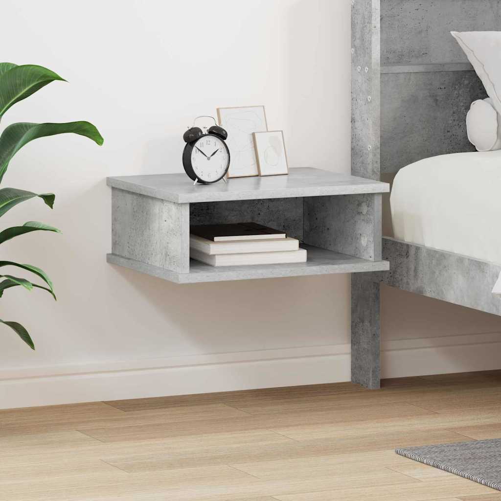 Nightstand Concrete Gray 40 x 31 x 15 cm Particleboard