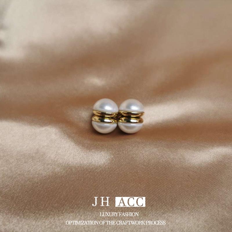 Summer Style Magnetic Pearl Ear Clips for Non-Pierced Ears, Pearl Earrings & Ear Studs