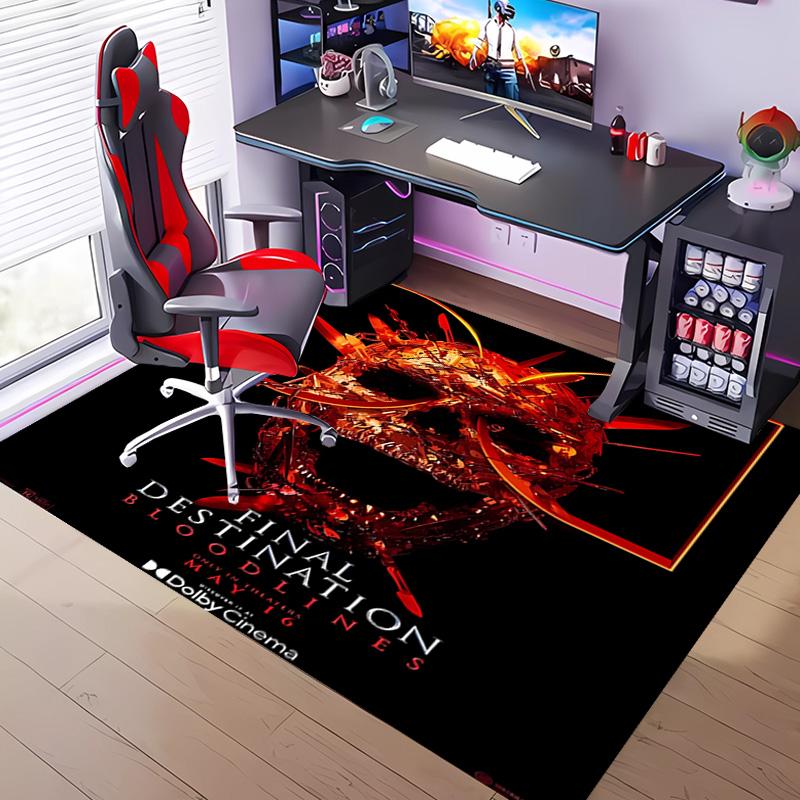 1pc Final Destination Bloodlines Entrance Mat, Non-Slip Mat Area Rug,Room Decor, Outdoor Decor, Kitchen Rug,Doormat - Machine Washable, Easy to Clean