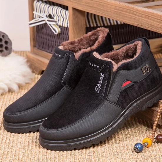 Winter Men Boots Waterproof Snow Boots Warm Fur Casual Men Shoes Antislip Ankel Boots Plush Cotton Shoes