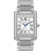 Часы WP6 701059 Timeless White с блестящим серебристым металлическим прямоугольным женским ремешком, 27x38 мм,