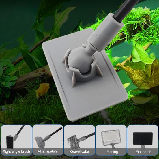 1 комплект щеток для аквариума Регулировка на 120 градусов Регулируемая длина Прочный корпус