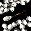 50pcs Bass Sequin Vibration Blades Fishing Attractor Spinner Spoon Metal VIB Lure