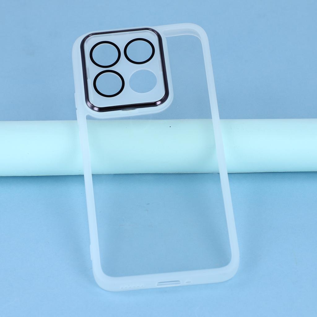 For Xiaomi 15T Case Electroplated Camera Frame TPU Phone Cover
