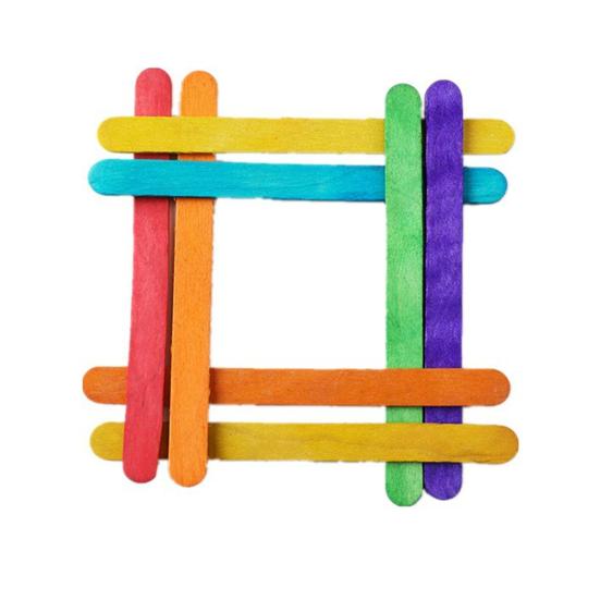 100 шт. палочек для мороженого палочки для мороженого с круглым краем деревянные палочки для лакомств