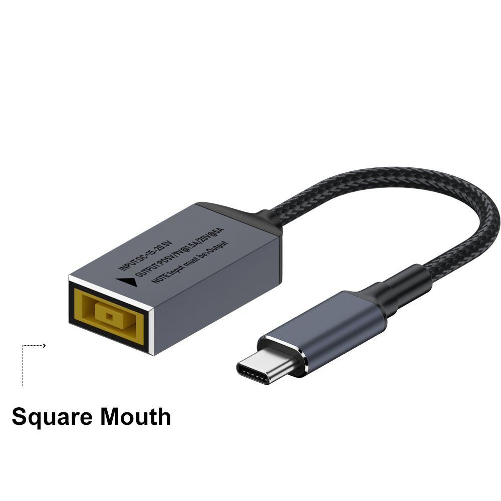 5.5X2.5 7.4X0.6 Кабель для зарядки ноутбука PD 100 Вт Адаптер питания для домашнего офиса Lenovo/HP/Samsung