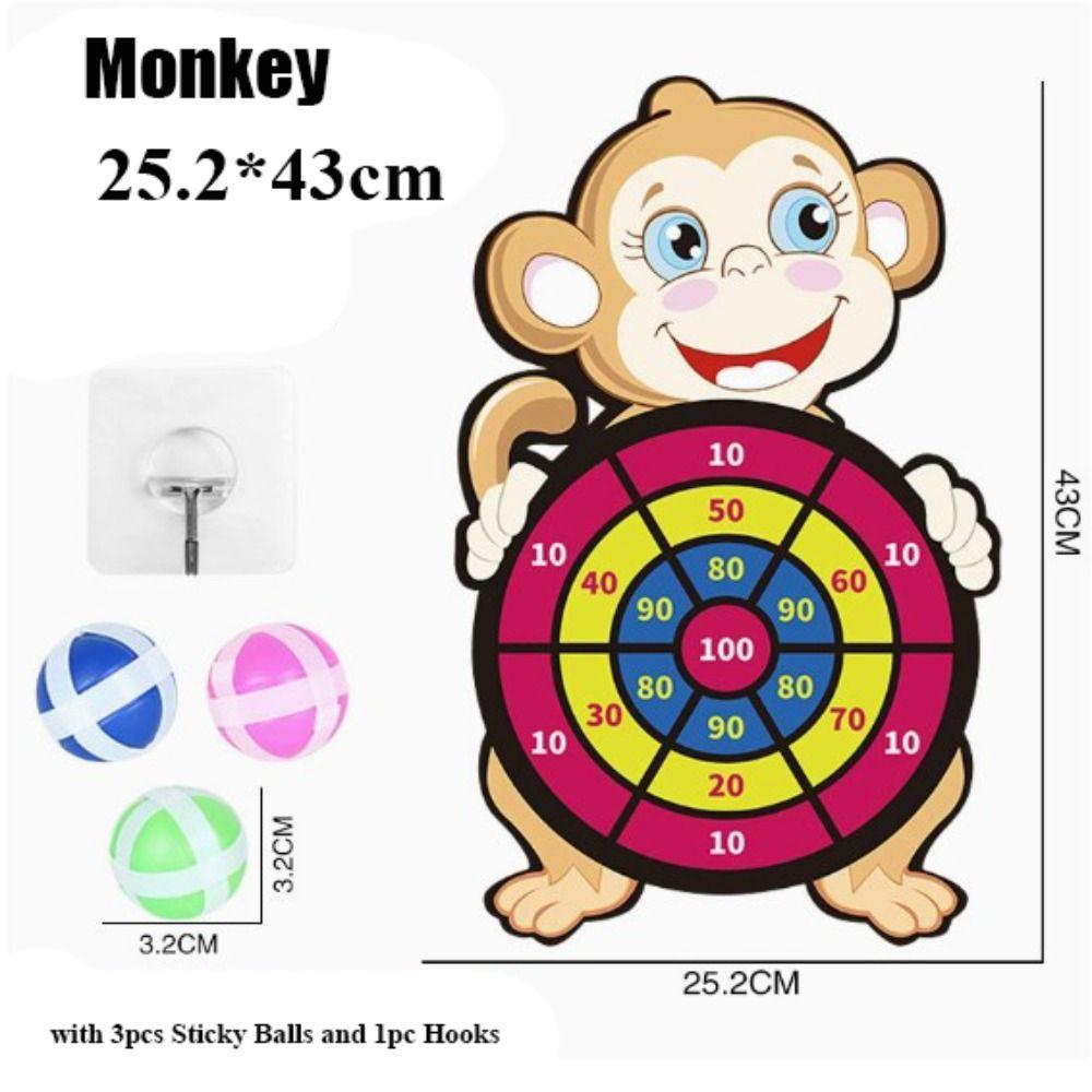 С 3 липкими шариками и крючками Животные Дартс Настольные игры Развивающие игры для детей Мальчик Девочка