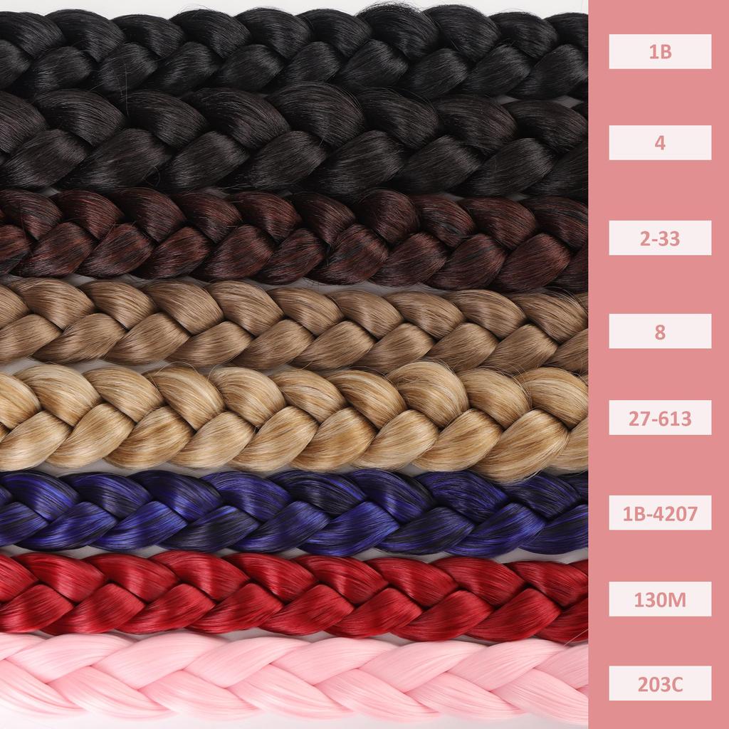 30 дюймов с резинкой, длинный хвост, наращивание волос, плетеный хвост, синтетический натуральный для женщин, шиньон, косы