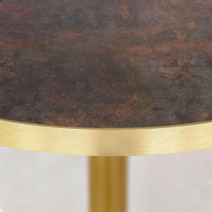Round High Table Ø 60 Cm Rome Bistro Rust