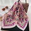 Imitation Silk Square Scarf For Women, Spring/Summer Luxury Bandanna Decorative Scarf,Hair, Head Band Neckerchief