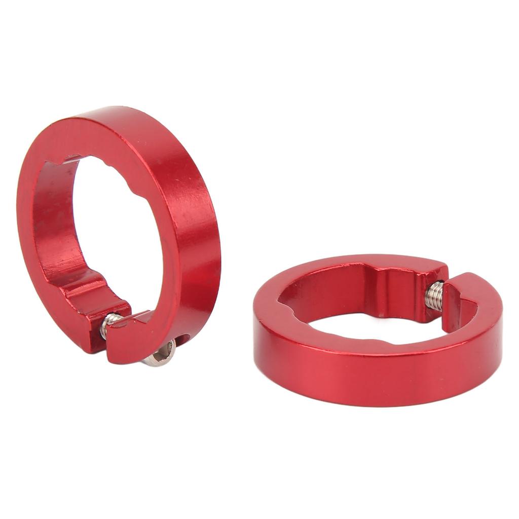2Pcs Bike Grips Clamping Rings Aluminum Alloy Beautiful Practical Bike Grip Lock On Clamps for