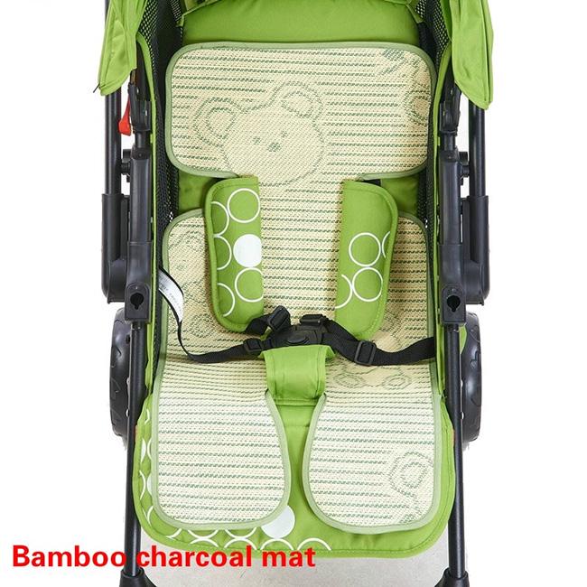 Bamboo Fiber Baby Stroller Sheet Baby Stroller Seat Cushion Anti-allergy Umbrella Car Mat 1pc