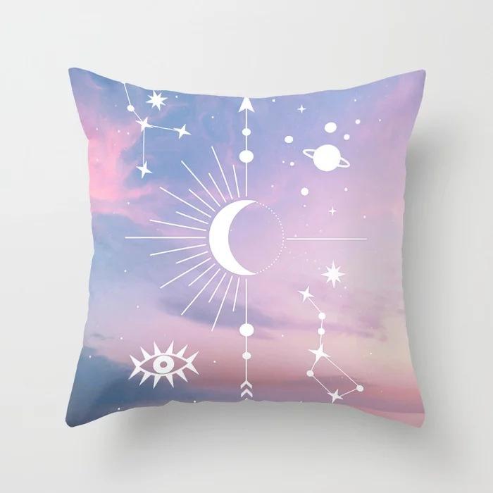 Розовое небо, облако, наволочка, диван, офисная подушка, наволочка, домашний декор, наволочка