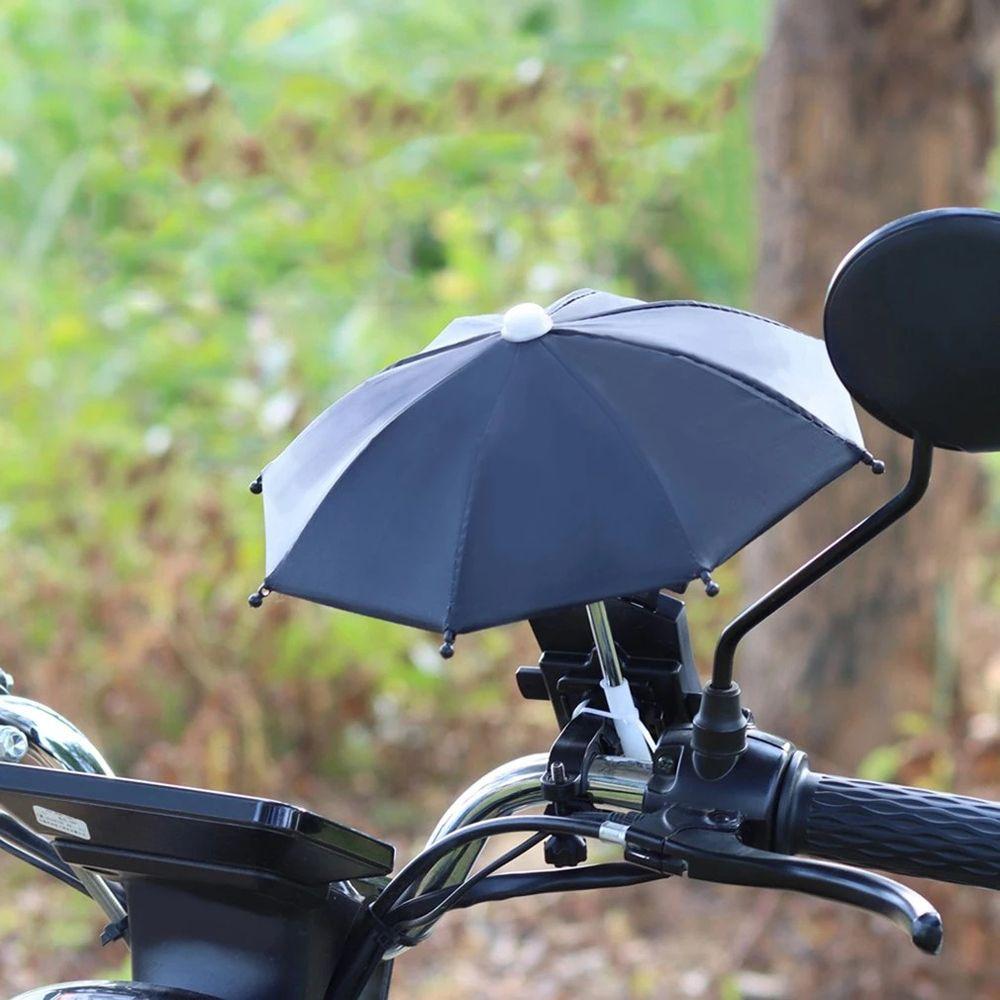 Novelty Sun Protection Bicycle Phone Holder Mini Umbrella Sunshade Umbrella Motorcycle Phone Holder