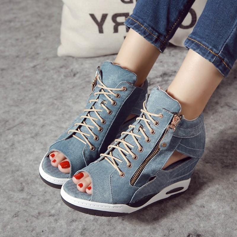 Shoes Womens Sneakers with Platform Woman Shoe Luxury Wedge Heel Basket Autumn Winter Thick Fashion High Casual Running Low Help