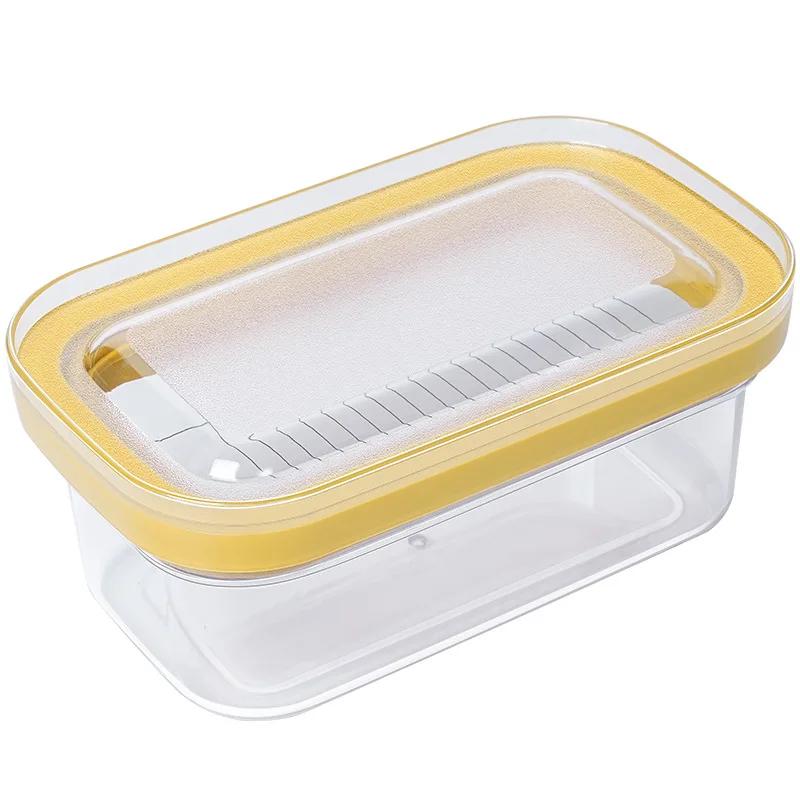 Butter Slicer Cutter Dish Airtight Box Stick Container Airtight Lid Butter Cheese Fresh-Keeping Box Crisper Box for Refrigerator