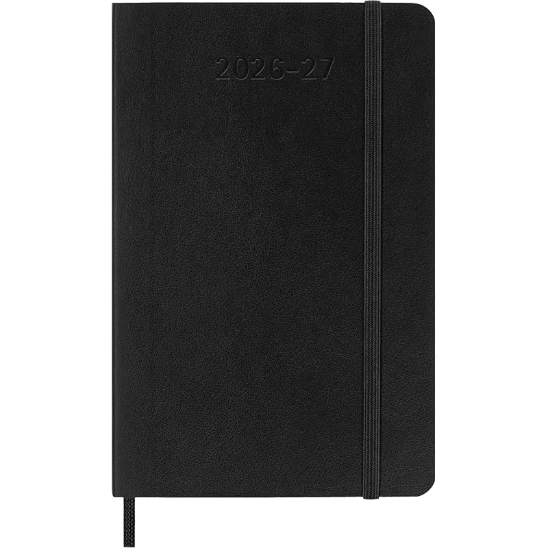 Moleskine Ежедневник-планер 2026, с началом в июле, 18 месяцев, карманный формат (9см х 14см), Мягкая обложка, Черный DSB18WN2Y27