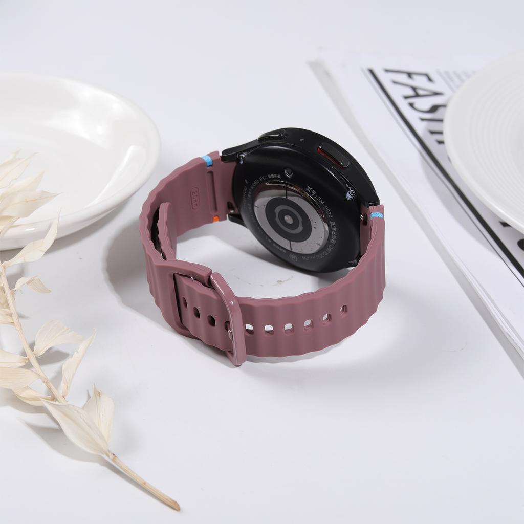 Спортивные ремешки для Samsung Galaxy watch 4/5/6/7/6 classic 44мм 40мм 2 шт. Оригинальный силиконовый браслет correa Galaxy watch 7 Band