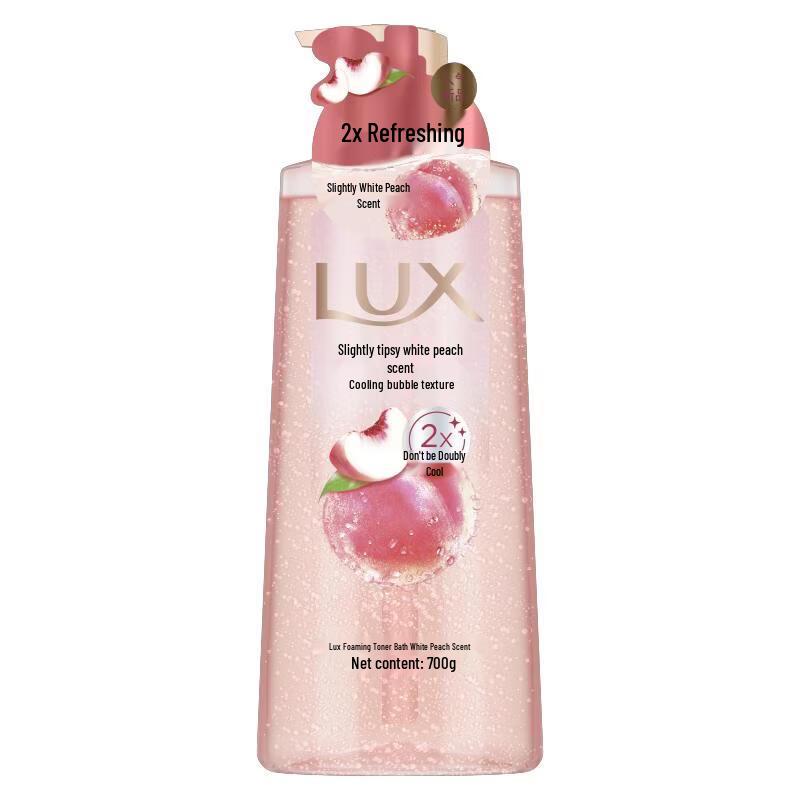 Lux White Peach Shower Gel & Orchid Body Lotion Set