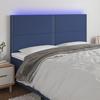 VidaXL LED Headboard Bedroom Furniture Double Bed Accessory Head of Bed Frame Interior Blue 3122312