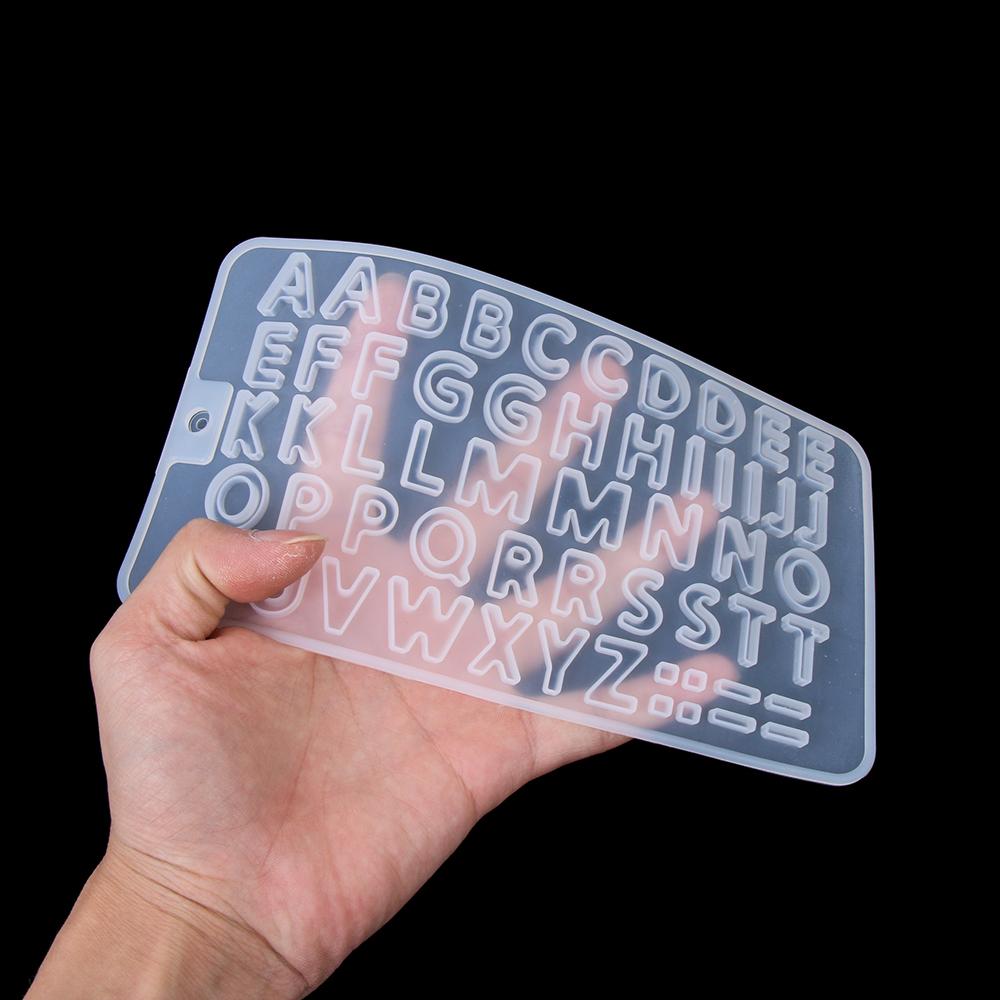 Брелок Кристалл Смолы Ремесла Ювелирные Изделия Инструменты Литейные Формы Силиконовые Формы Буквы Смолы Формы