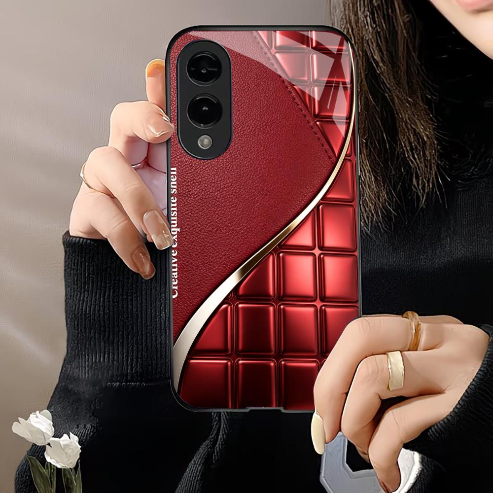 Trendy Luxury Red s26 ultra case s25 ultra case phone case glass for Samsung Galaxy S26 S25 S24 S23 S22 FE Ultra Plus