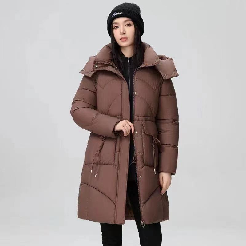 Women's Down Jacket, Mid-length, New Hot-selling Winter Style, Thickened and Warm, Fashionable and Stylish Coat, Loose Waist